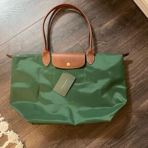Longchamp Le Pliage Large British Green
